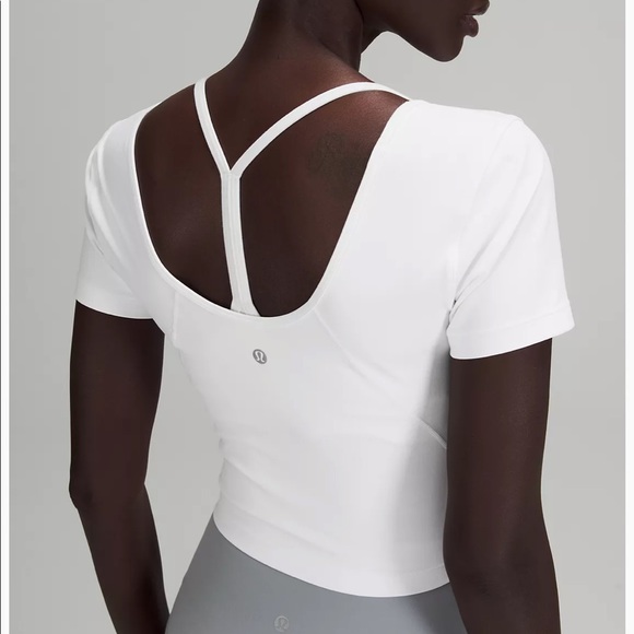 lululemon athletica Tops - Lululemon Align White Tee Short Sleeve